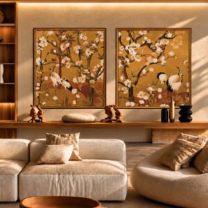 Quadro Decorativo A COROA AMARELA arte para sala